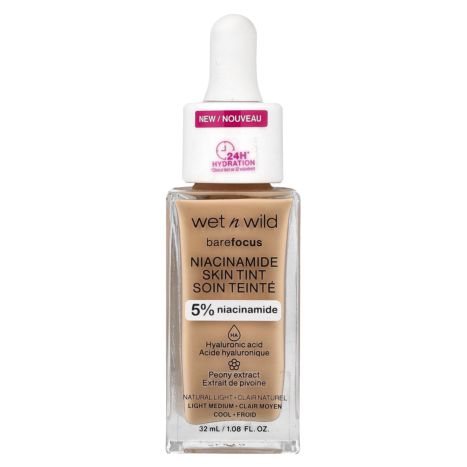 Wet n Wild, Barefocus, Niacinamide Skin Tint, 1116090 Natural Light, 32ml (1.08fl oz)
Wet n Wild, Barefocus, Niacinamide Skin Tint, 1116090 Natural Light, 32ml (1.08fl oz)