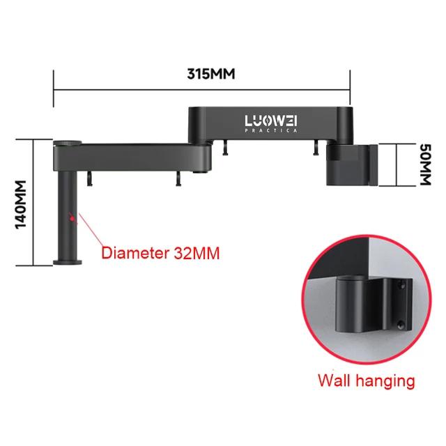 Luowei Microscope Articulating Arm Bracket Rotatable Universal Stand Stereo Trinocular Microscope Camera Phone Repair
Luowei Microscope Articulating Arm Bracket Rotatable Universal Stand Stereo Trinocular Microscope Camera Phone Repair
