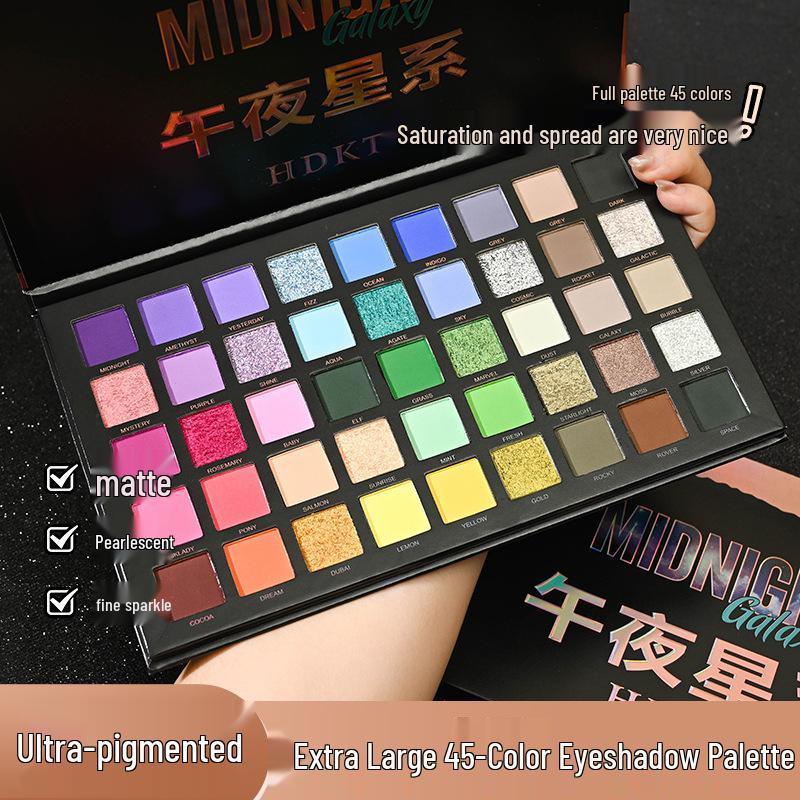 HDKT45 Multi-Functional Matte & Pearlescent 45-Color Eyeshadow Palette for Stage & Artistic Makeup 48
HDKT45 Multi-Functional Matte & Pearlescent 45-Color Eyeshadow Palette for Stage & Artistic Makeup 48