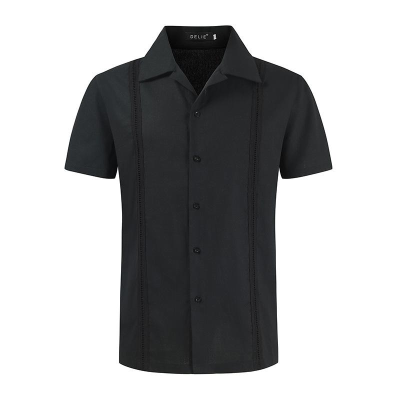 Summer Men s Solid Color Short-sleeved Shirt Fashion Casual Breathable Fashion Design Men s Short-sleeved Beach Shirt XXXL чорний
Summer Men s Solid Color Short-sleeved Shirt Fashion Casual Breathable Fashion Design Men s Short-sleeved Beach Shirt XXXL чорний