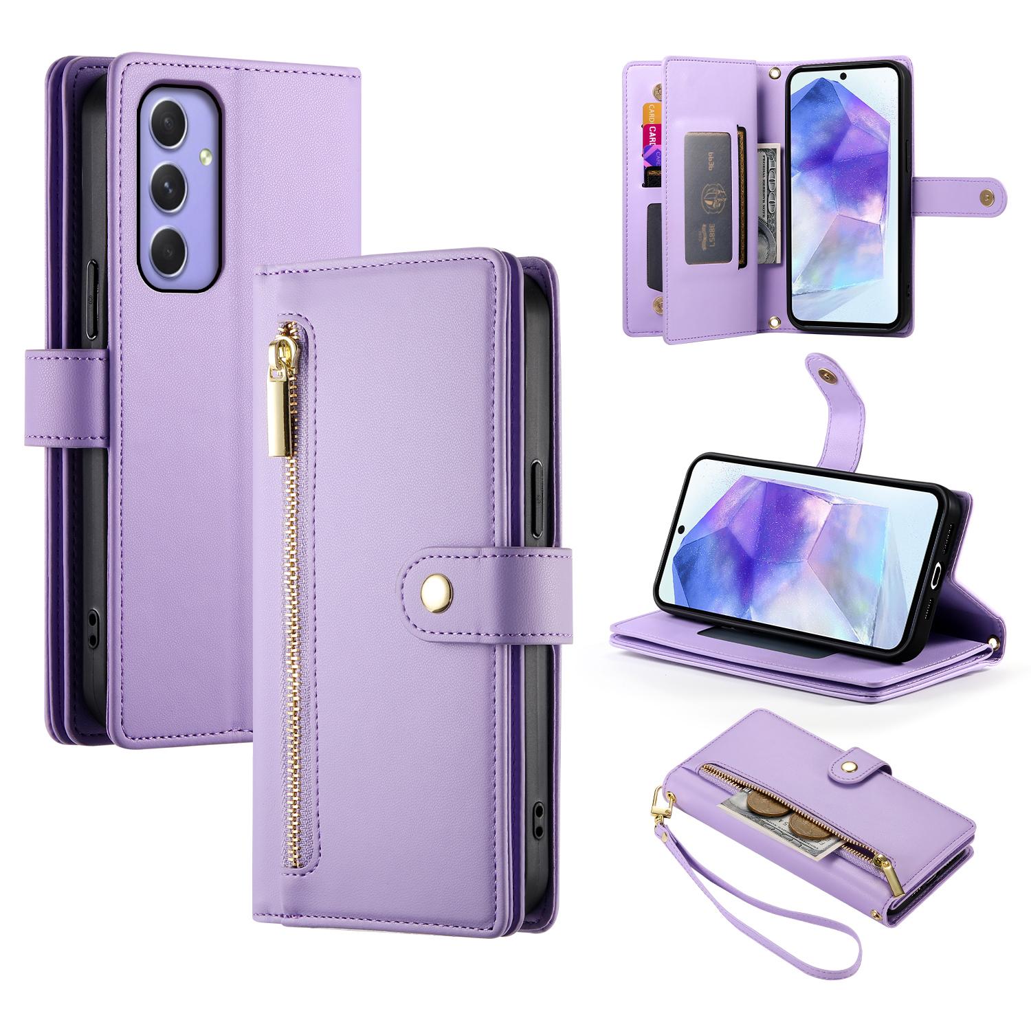 DF-011 For Samsung Galaxy A55 5G Case Zipper Pocket Leather Cover with Multiple Card Slots D
DF-011 For Samsung Galaxy A55 5G Case Zipper Pocket Leather Cover with Multiple Card Slots D