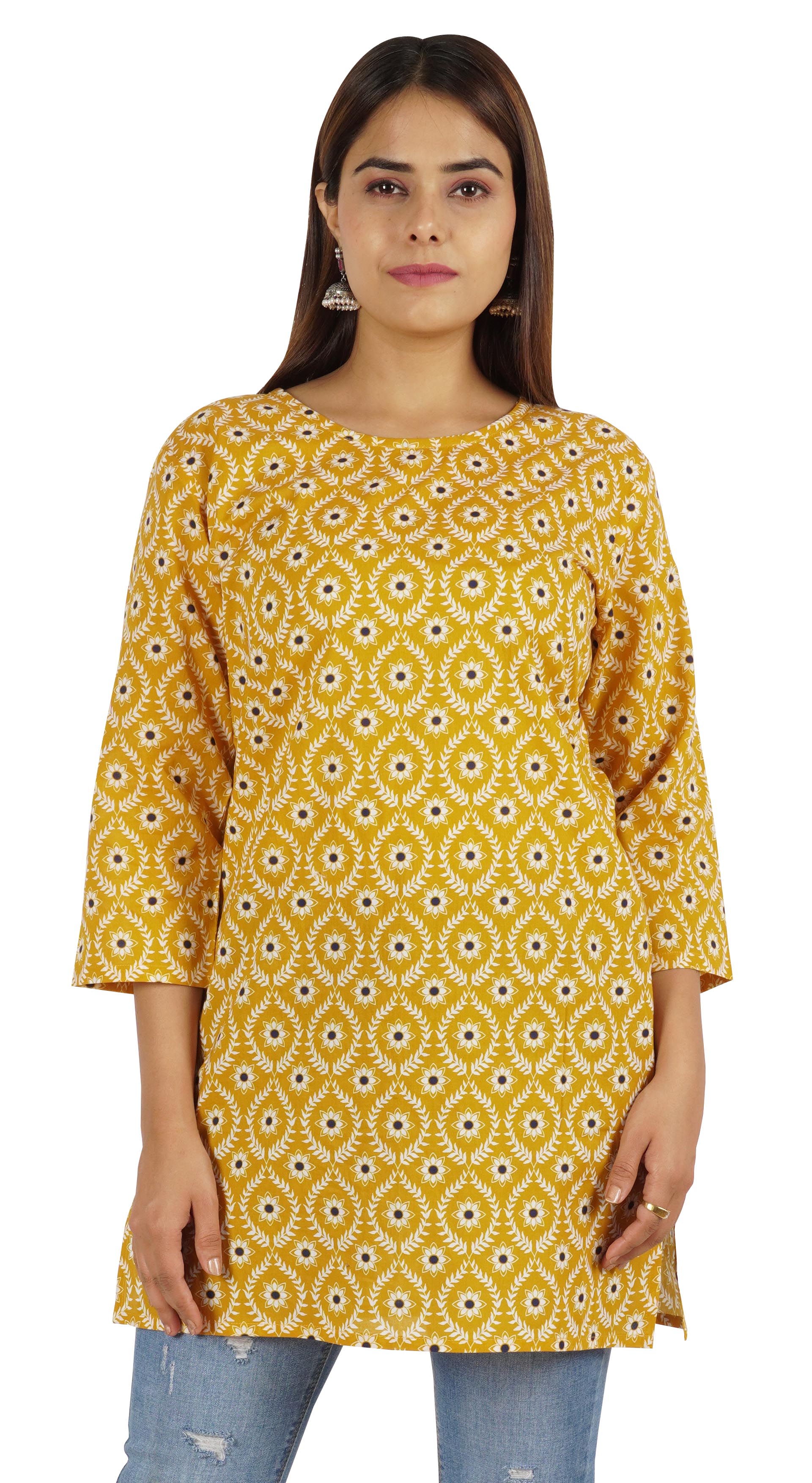 Жіночі топи Moomaya Літня туніка з принтом із віскози 3 4 рукава XXL жовтий
Жіночі топи Moomaya Літня туніка з принтом із віскози 3 4 рукава XXL жовтий