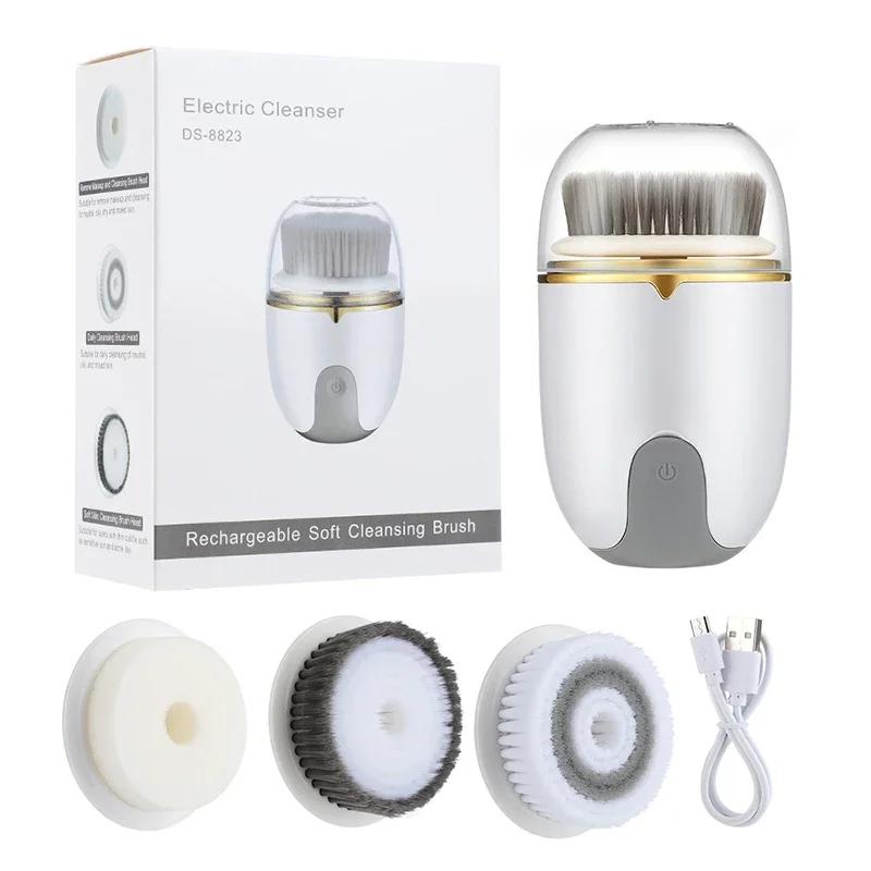 3 IN 1 Ultrasonic Facial Cleaner Pore Face Skin Care Massager Electric Face Cleansing Brush Blackhead Remover Facial Clean Brush
3 IN 1 Ultrasonic Facial Cleaner Pore Face Skin Care Massager Electric Face Cleansing Brush Blackhead Remover Facial Clean Brush