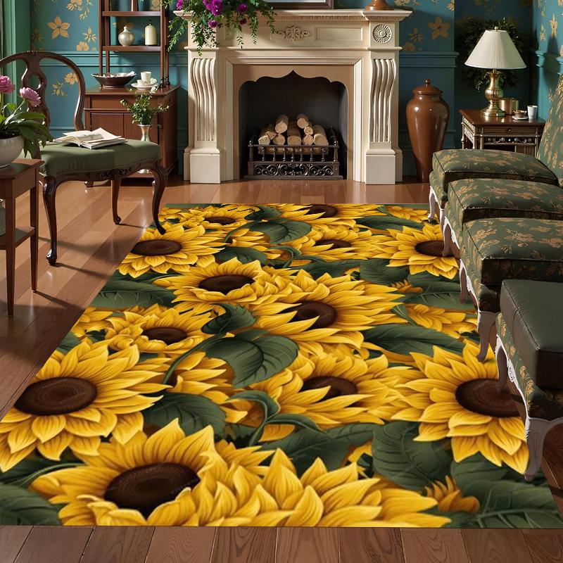 Sunflower Floral Area Rug Collection Non Slip Wear Resistant Soft Washable Entryway Floor Mat for Living Room Bedroom Decor 40X60cm
Sunflower Floral Area Rug Collection Non Slip Wear Resistant Soft Washable Entryway Floor Mat for Living Room Bedroom Decor 40X60cm
