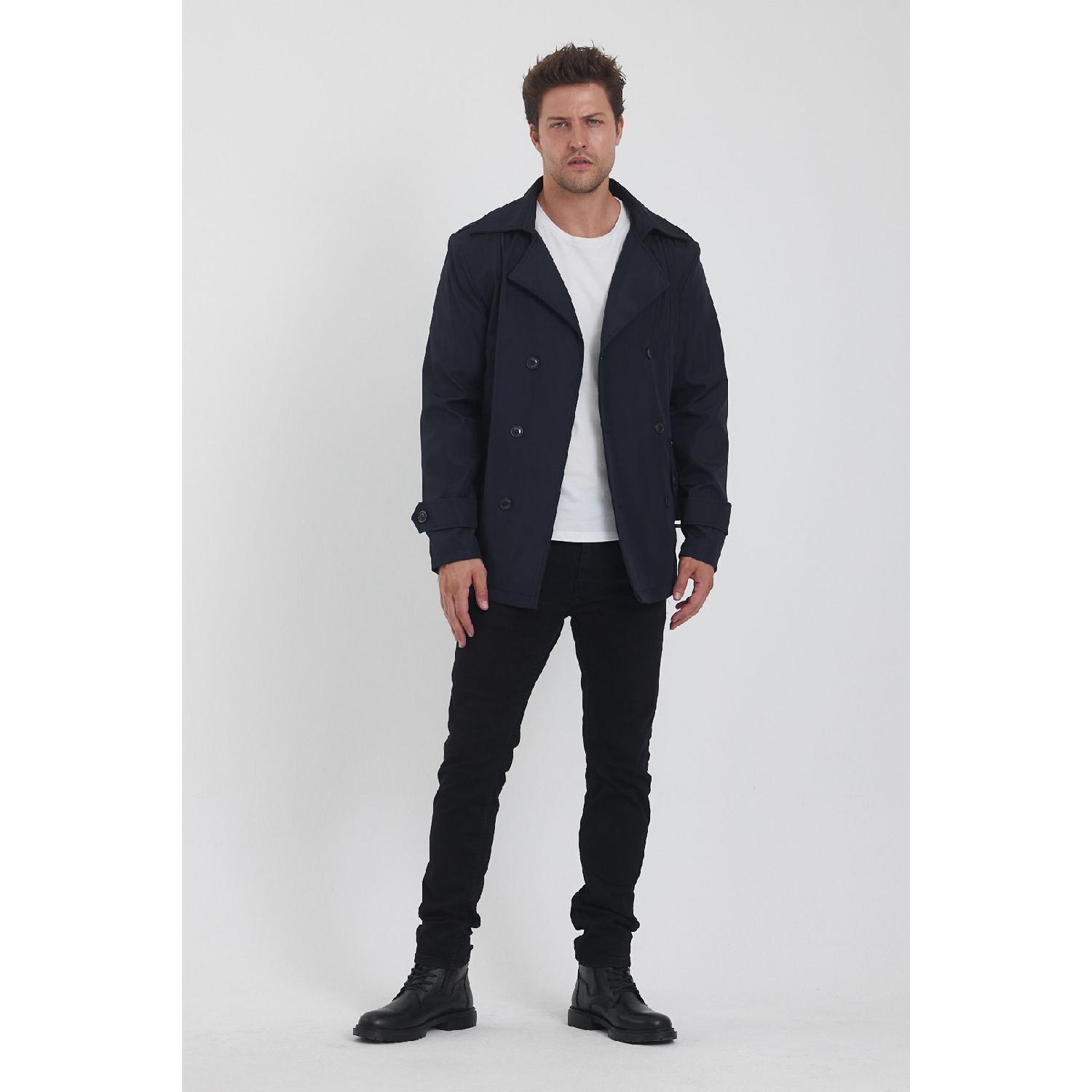 Men s Navy Blue Double Breasted Collar Belt Detailed Slim Fit Trench Coat S бездна
Men s Navy Blue Double Breasted Collar Belt Detailed Slim Fit Trench Coat S бездна