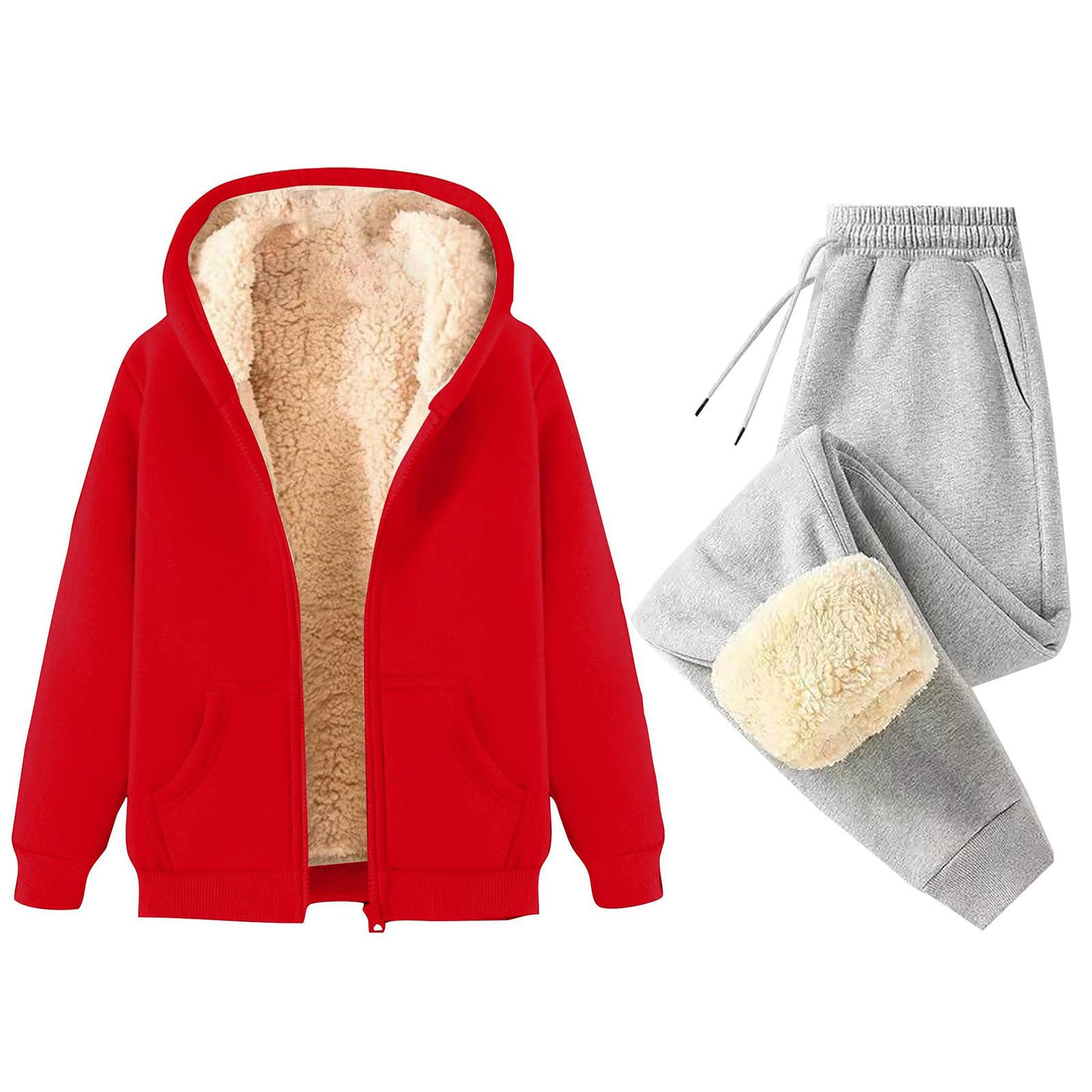 Женская мода однотонная и зимняя утепленная толстовка с капюшоном на молнии, куртка, спортивные штаны, повседневный комплект из двух предметов XXL киноварь
Женская мода однотонная и зимняя утепленная толстовка с капюшоном на молнии, куртка, спортивные штаны, повседневный комплект из двух предметов XXL киноварь