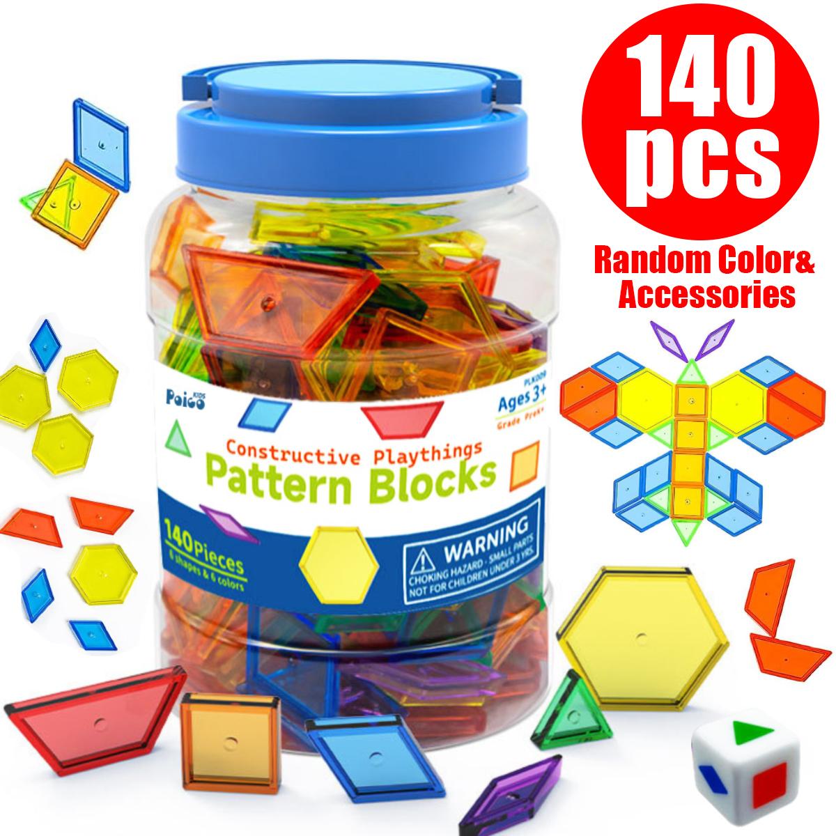140 Pcs Translucent Pattern Blocks, Educational Light Table Manipulatives and Accessories, Fun and Engaging Geometric Shapes
140 Pcs Translucent Pattern Blocks, Educational Light Table Manipulatives and Accessories, Fun and Engaging Geometric Shapes