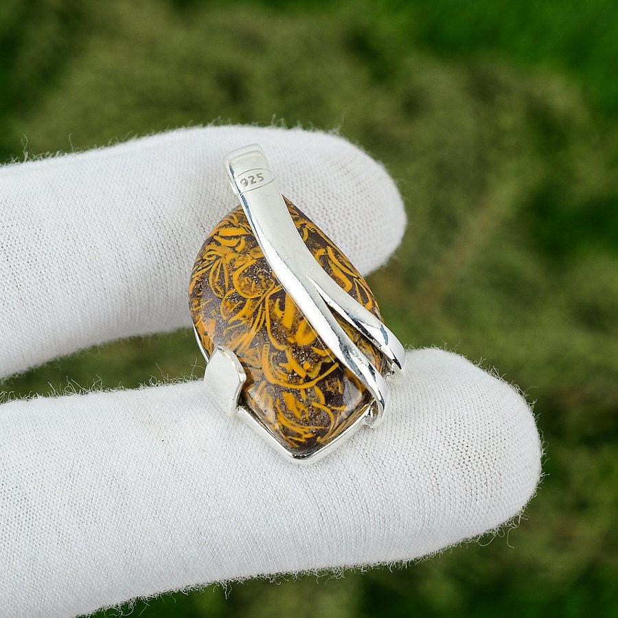 925 Sterling Silver Marium Jasper Stone Unique Bezel Anniversary Pendant Jewelry
925 Sterling Silver Marium Jasper Stone Unique Bezel Anniversary Pendant Jewelry