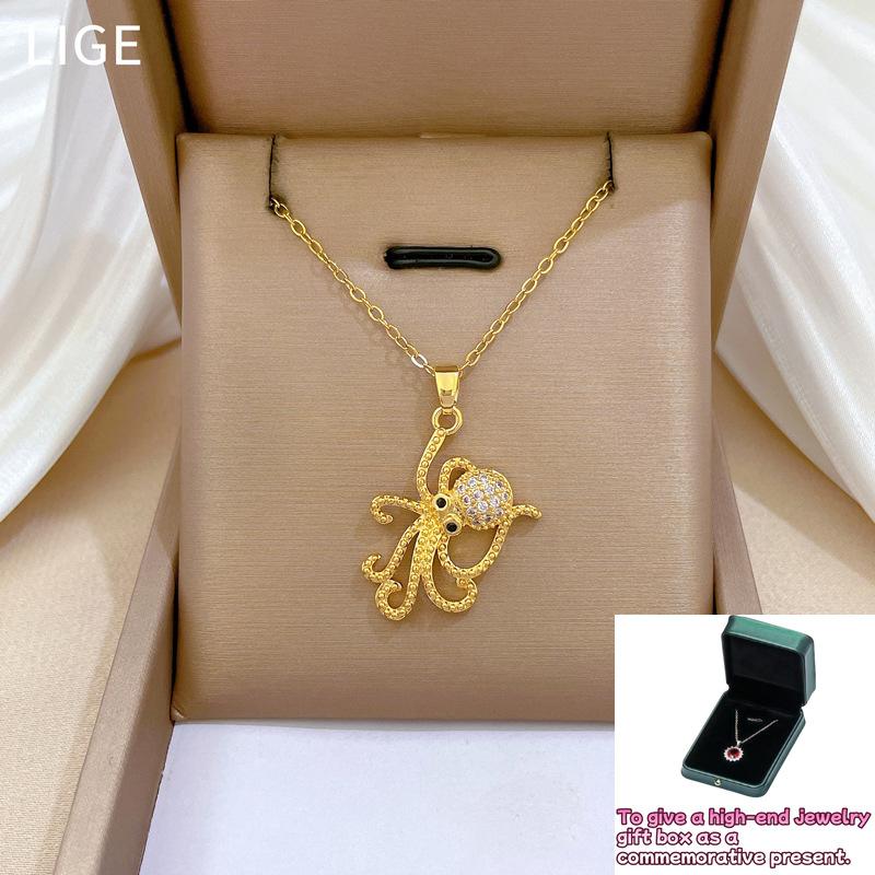 Tentacles Octopus Zircon Light Luxury Temperament Gorgeous Full Diamond Necklace Female Versatile Clavicle Chain
Tentacles Octopus Zircon Light Luxury Temperament Gorgeous Full Diamond Necklace Female Versatile Clavicle Chain