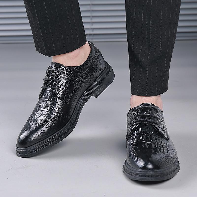 Men s shoes cowhide dress British crocodile pattern men s leather shoes lace-up breathable trend Oxford shoes 2025 38
Men s shoes cowhide dress British crocodile pattern men s leather shoes lace-up breathable trend Oxford shoes 2025 38