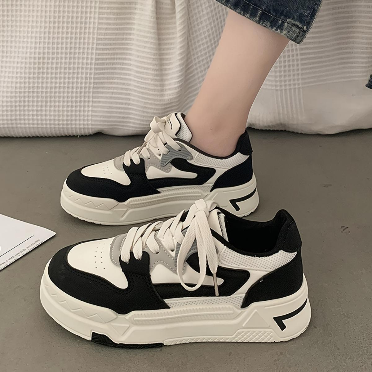 Черно-белые женские повседневные кроссовки с нескользящей резиновой подошвой и легкими, устойчивыми к грязи ботинками. 35 чёрный
Черно-белые женские повседневные кроссовки с нескользящей резиновой подошвой и легкими, устойчивыми к грязи ботинками. 35 чёрный