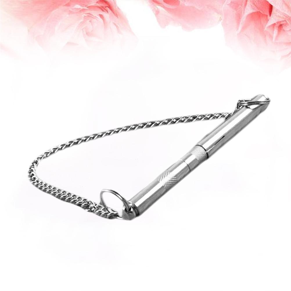 Собачий свисток Прекратить лаять Бесшумный ультразвуковой отпугиватель Тренажер Свисток для собак из нержавеющей стали 10CM серебряный
Собачий свисток Прекратить лаять Бесшумный ультразвуковой отпугиватель Тренажер Свисток для собак из нержавеющей стали 10CM серебряный