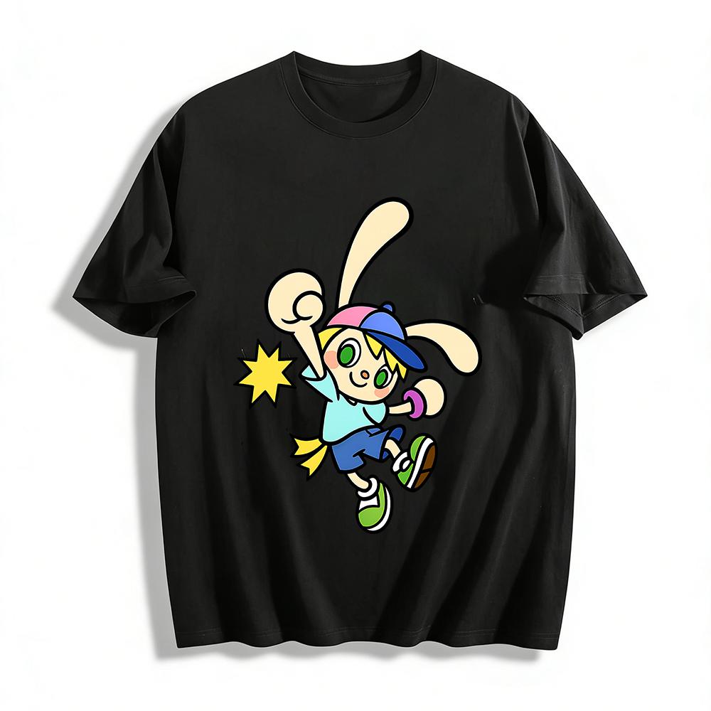 Cartoon Rabbit Ear Boy Print Short Sleeve T-Shirt Kids Casual Breathable Crewneck Top For Daily Outings Pure cotton T-shirt XXS
Cartoon Rabbit Ear Boy Print Short Sleeve T-Shirt Kids Casual Breathable Crewneck Top For Daily Outings Pure cotton T-shirt XXS