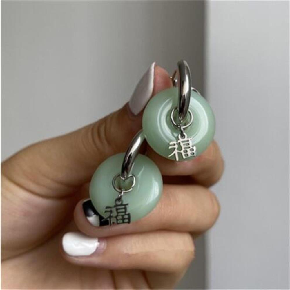 Hot Jewelry Gift for Women Girl Round Circle Stud Hoop Dangle Earrings Stainless Steel Green Jade
Hot Jewelry Gift for Women Girl Round Circle Stud Hoop Dangle Earrings Stainless Steel Green Jade
