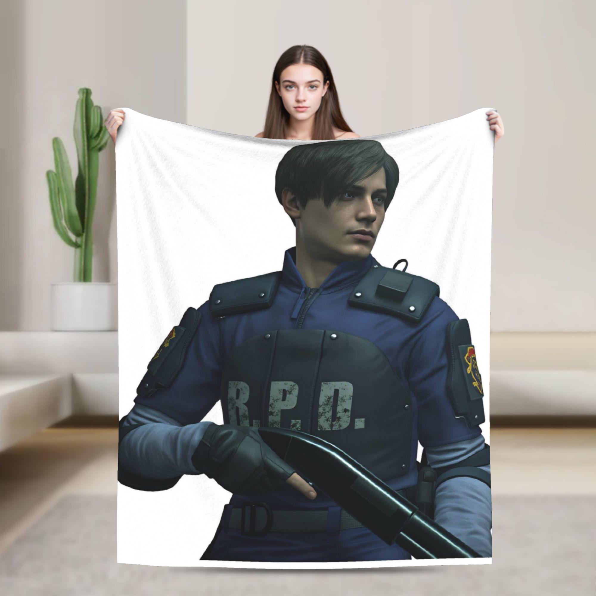 Leon Kennedy Throw Blanket Super Soft Funny Blanket For Couch Chair Travel Flannel Bedspread Bed Cover 80x120cm
Leon Kennedy Throw Blanket Super Soft Funny Blanket For Couch Chair Travel Flannel Bedspread Bed Cover 80x120cm