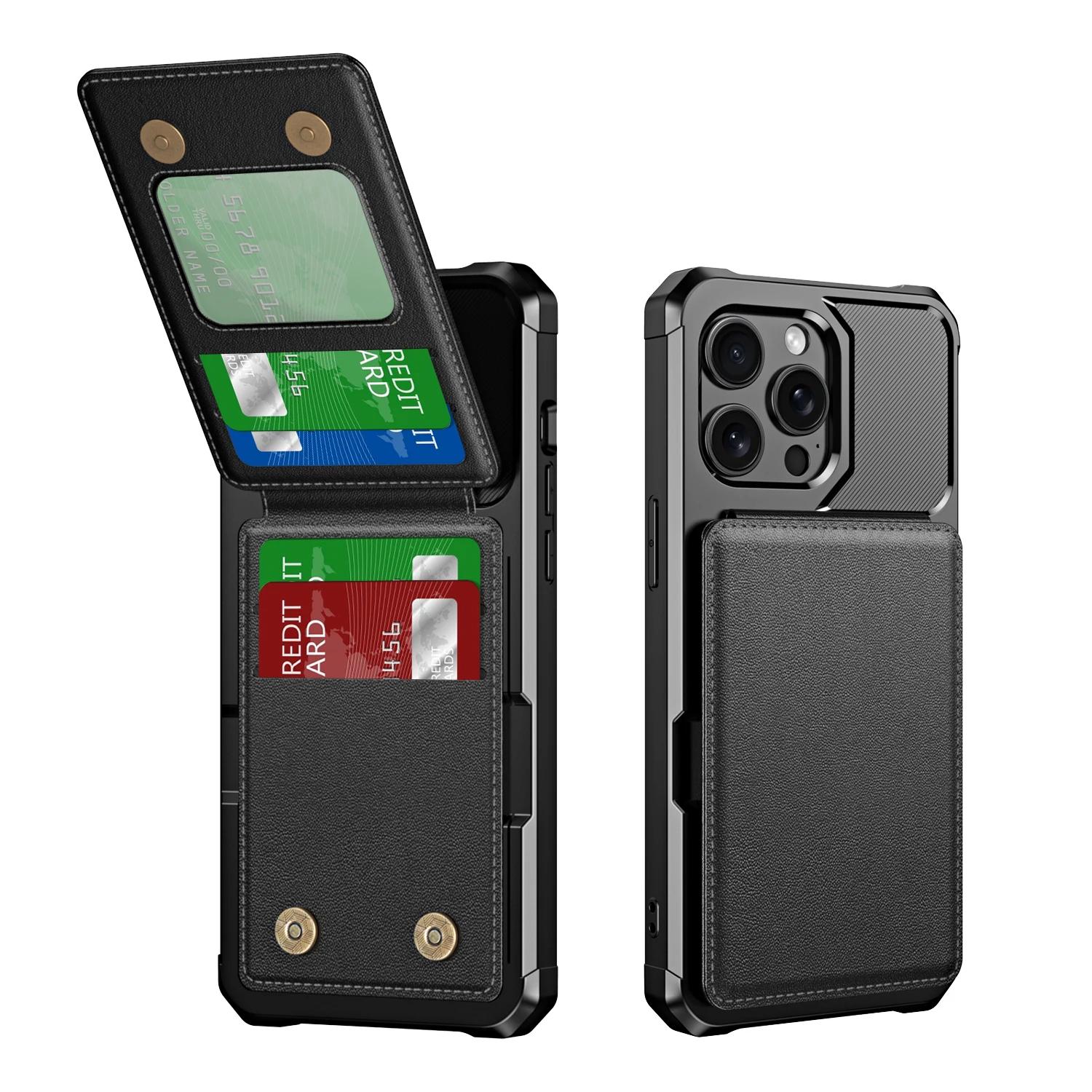 Vertical Cards Solt Wallet Leather Case For iPhone 15 16 Pro Max 14 Plus 13 12 11 Anti-Fall Stand Bracket Double Magnetic Clasp For iPhone 16Plus чорний
Vertical Cards Solt Wallet Leather Case For iPhone 15 16 Pro Max 14 Plus 13 12 11 Anti-Fall Stand Bracket Double Magnetic Clasp For iPhone 16Plus чорний