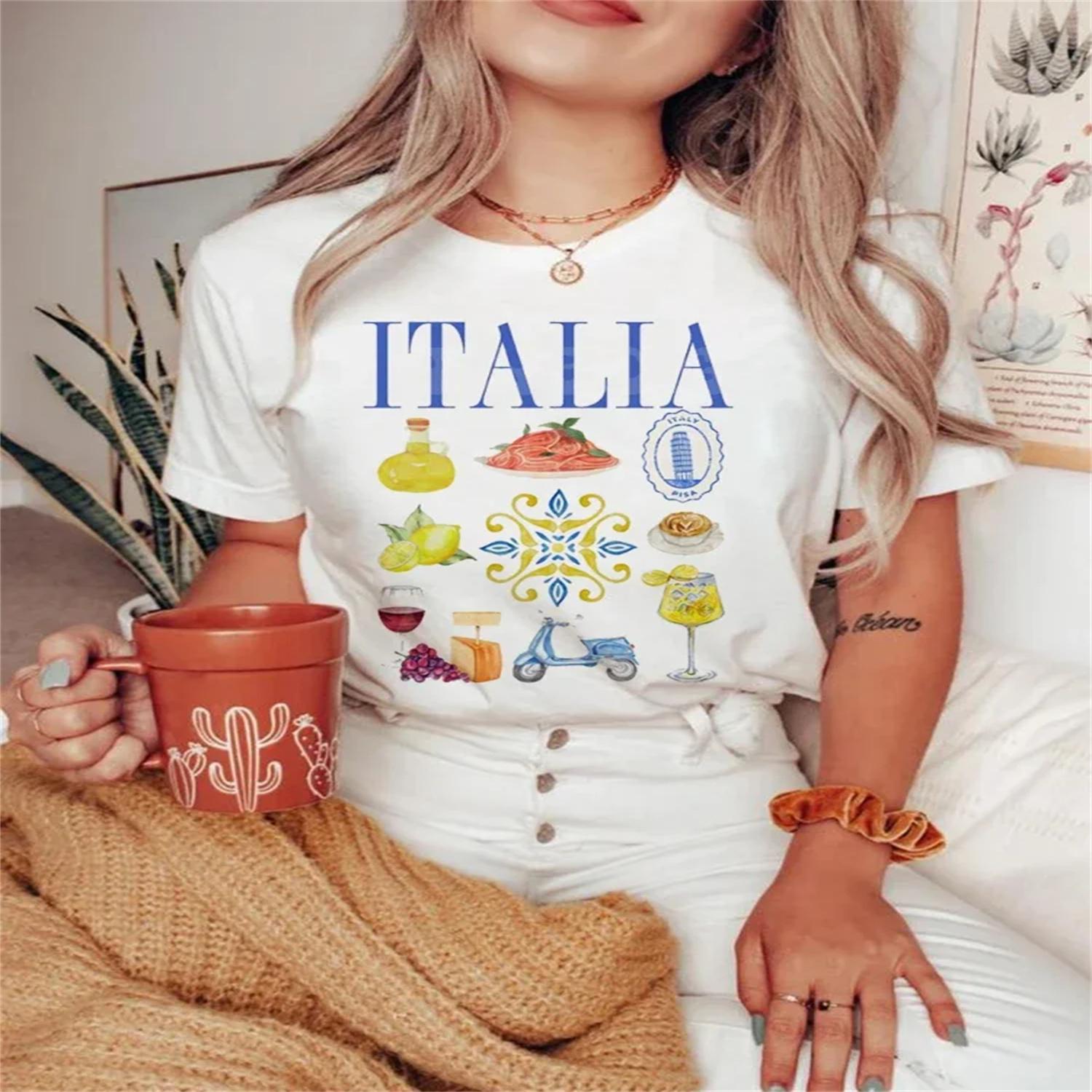 Women s Short Sleeved Amalfi Coast Social Club Printed T-Shirt Basic Clothing Watercolor Sweet Women s Trendy Street T-Shirt XXXXXL білий
Women s Short Sleeved Amalfi Coast Social Club Printed T-Shirt Basic Clothing Watercolor Sweet Women s Trendy Street T-Shirt XXXXXL білий