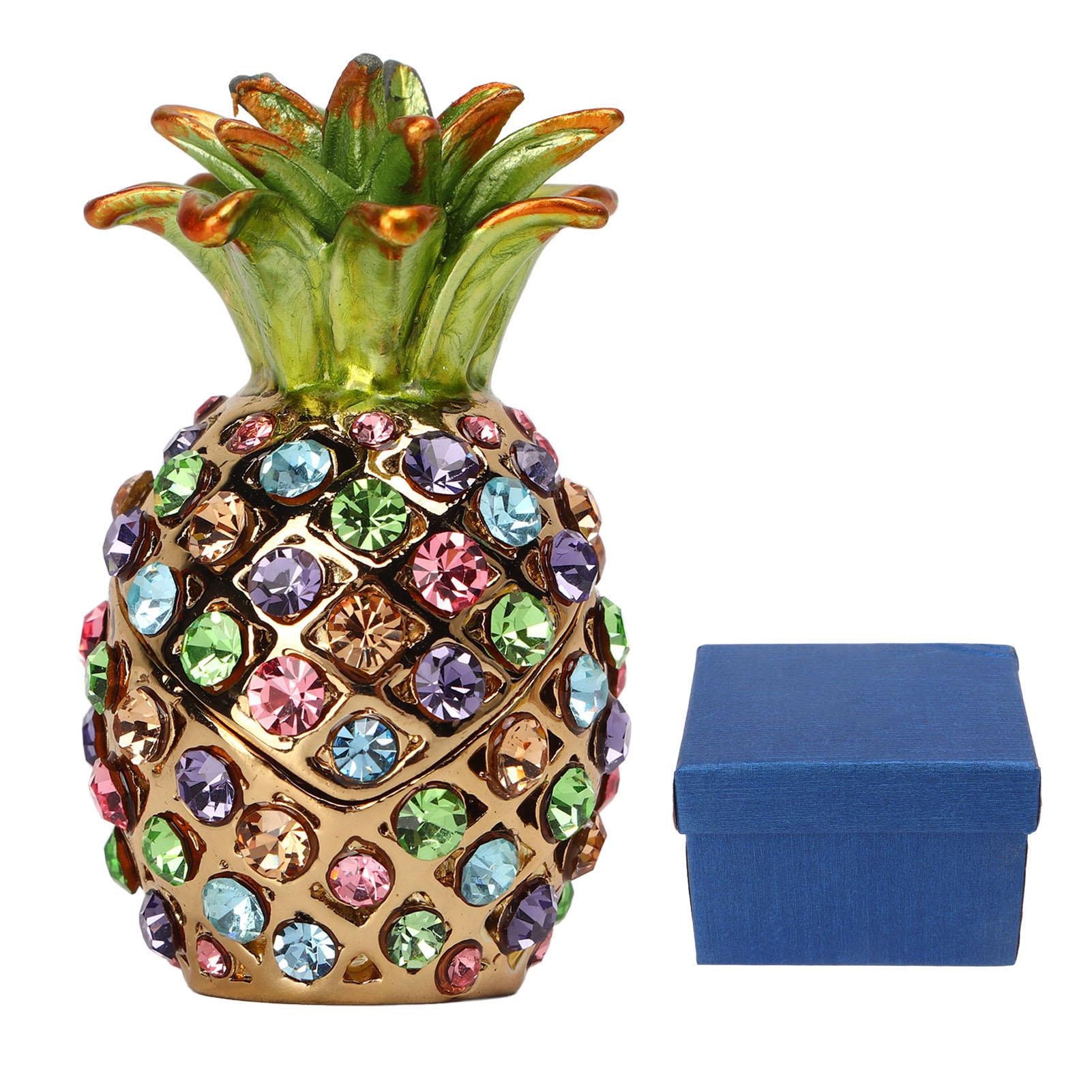 Ananas Trinket Box Mini Size Rhinestone Alloy Vivid Colors Wide Application Bejeweled Box for
Ananas Trinket Box Mini Size Rhinestone Alloy Vivid Colors Wide Application Bejeweled Box for