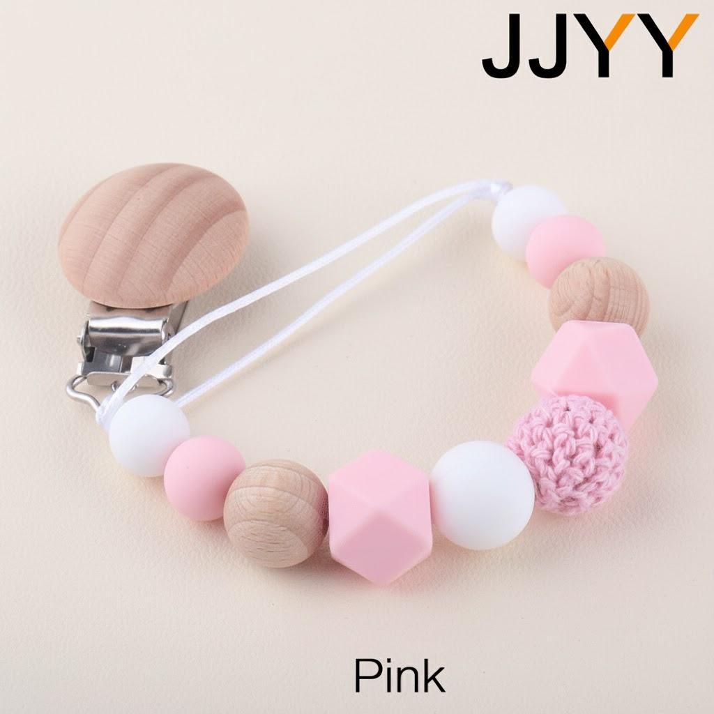 Soft Silicone Baby Pacifier Holder with Teether Anti Drop Chain Molar Toy for Newborn Infant Care рожевий
Soft Silicone Baby Pacifier Holder with Teether Anti Drop Chain Molar Toy for Newborn Infant Care рожевий