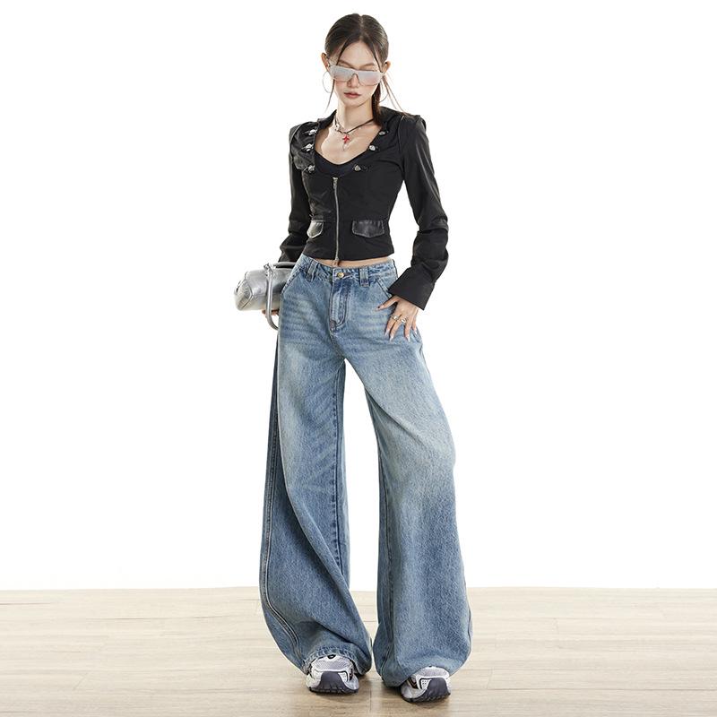 Women s High Waist Retro Wide Leg Jeans - Autumn Flap Design Extra Small
Women s High Waist Retro Wide Leg Jeans - Autumn Flap Design Extra Small