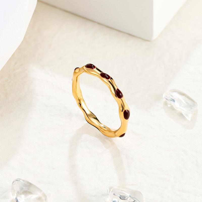 Simple Geometric Drip Ring Female Niche Design High-end Ring, Titanium Steel Electroplating Irregular Accessories 6
Simple Geometric Drip Ring Female Niche Design High-end Ring, Titanium Steel Electroplating Irregular Accessories 6