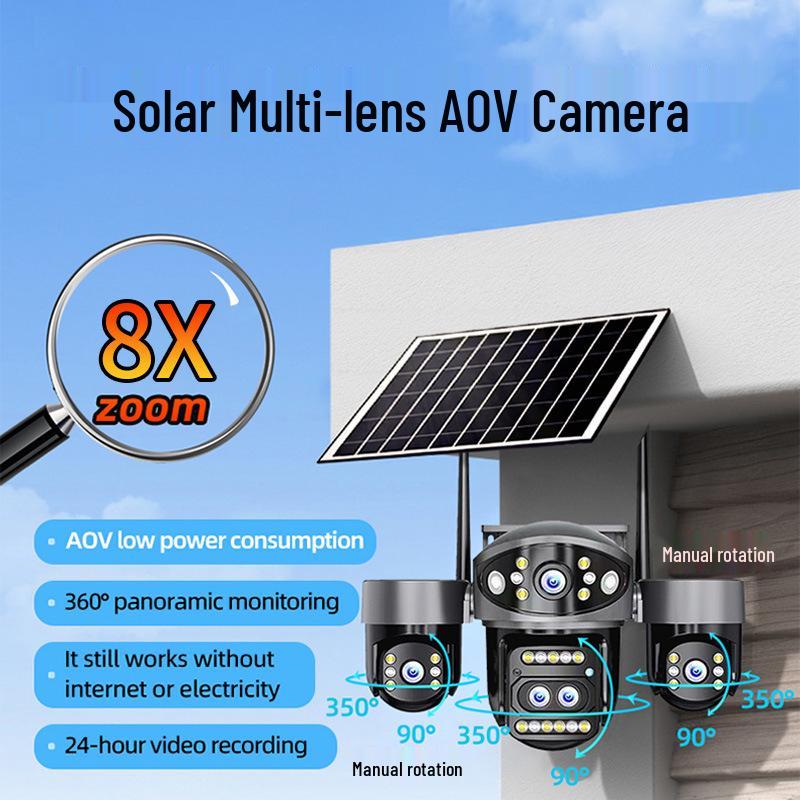 Solar 4G Outdoor HD Smart Surveillance Camera with Alarm and Recording QD10-AOV Fixed Focus WiFi
Solar 4G Outdoor HD Smart Surveillance Camera with Alarm and Recording QD10-AOV Fixed Focus WiFi