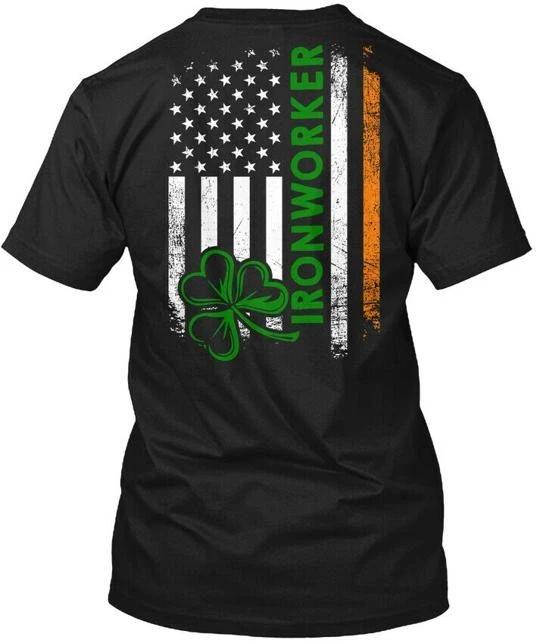 Irish Ironworker Flag - T shirt Made in the USA Size S to 5XL XL
Irish Ironworker Flag - T shirt Made in the USA Size S to 5XL XL