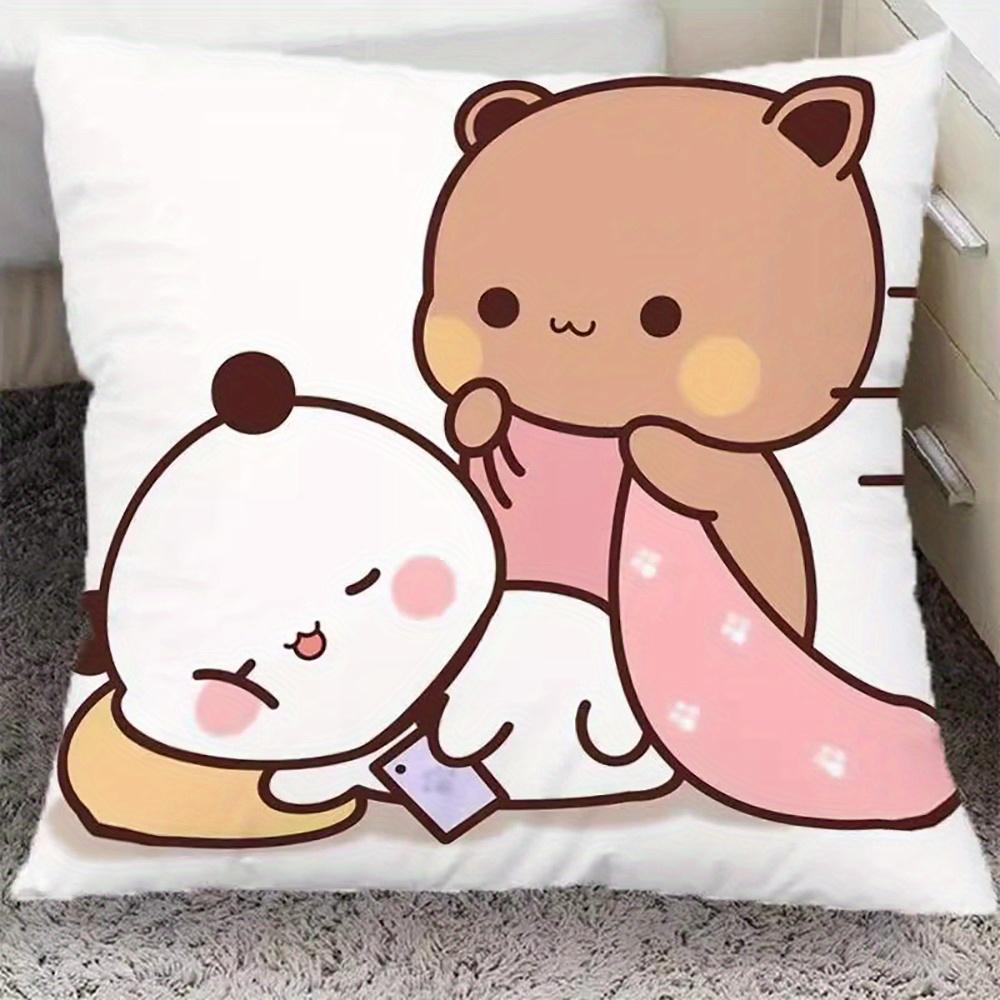 Bubu Dudu Pillow Cushion Cover pc Cute Sleeping Panda and Brown Bear Kawaii Cartoon Couple Design for Bedroom or Sofa 40cmx40cm
Bubu Dudu Pillow Cushion Cover pc Cute Sleeping Panda and Brown Bear Kawaii Cartoon Couple Design for Bedroom or Sofa 40cmx40cm