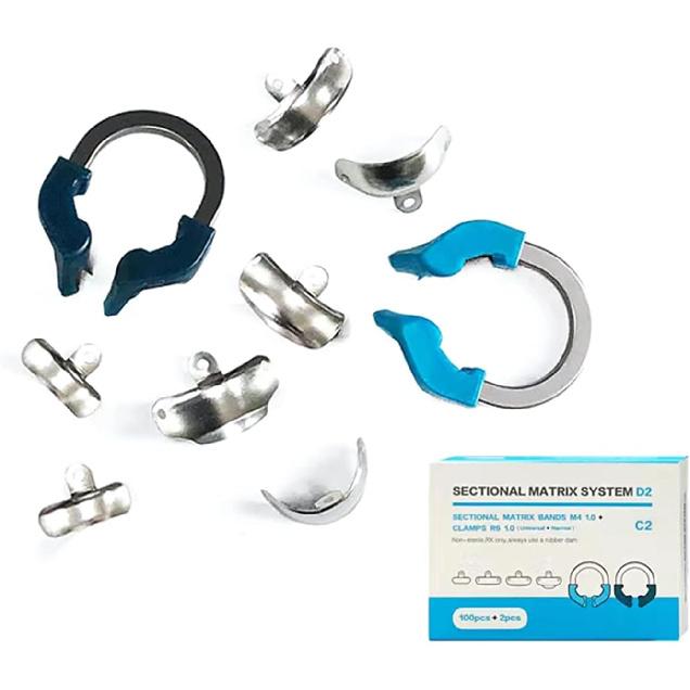 Dental Sectional Matrix System, Dental Sectional Contoured Matrices Refill Matrix Bands, Sectional Contoured Metal Matrices, Nickel Titanium Clamp 50pcs 3.5mm
Dental Sectional Matrix System, Dental Sectional Contoured Matrices Refill Matrix Bands, Sectional Contoured Metal Matrices, Nickel Titanium Clamp 50pcs 3.5mm