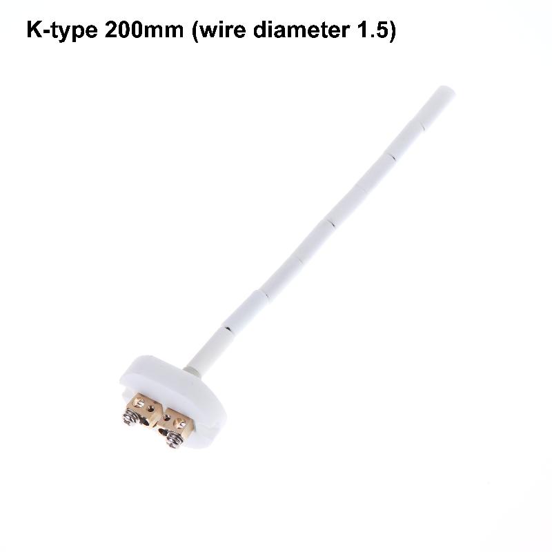 K Type Thermocouple Wrn-010 Ceramic Core High Temp Sensor 0-1300°C For Muffle Furnace Laboratory Resistance Furnace A1
K Type Thermocouple Wrn-010 Ceramic Core High Temp Sensor 0-1300°C For Muffle Furnace Laboratory Resistance Furnace A1