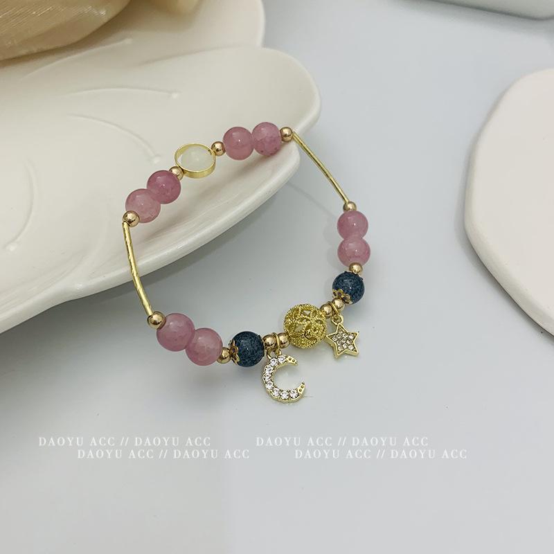 Star Moon Strawberry Crystal Bracelet: Women s Niche Beaded Design for Love & Luck, Perfect Bestie Gift in Japanese & Korean Style.
Star Moon Strawberry Crystal Bracelet: Women s Niche Beaded Design for Love & Luck, Perfect Bestie Gift in Japanese & Korean Style.