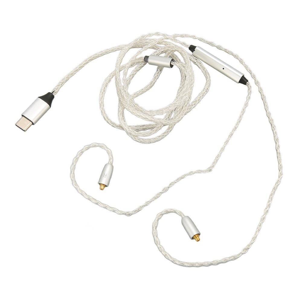 8 Strand Core Type C To for MMCX Cable White with Mic Replacement Earphone Cable 3.9ft for SE215 SE315 SE535 SE846 for UE900
8 Strand Core Type C To for MMCX Cable White with Mic Replacement Earphone Cable 3.9ft for SE215 SE315 SE535 SE846 for UE900