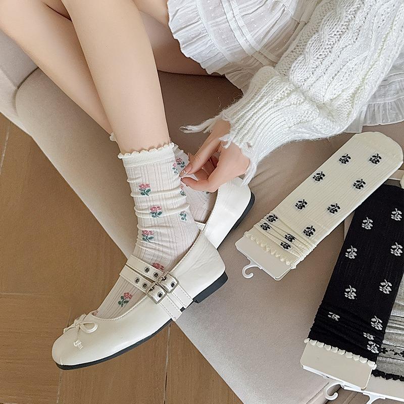 Ballet-style Lace Socks for Spring and Summer, A Thin and Cute Girl s Style, and A Pile of Cotton Socks 1 pair чёрный
Ballet-style Lace Socks for Spring and Summer, A Thin and Cute Girl s Style, and A Pile of Cotton Socks 1 pair чёрный