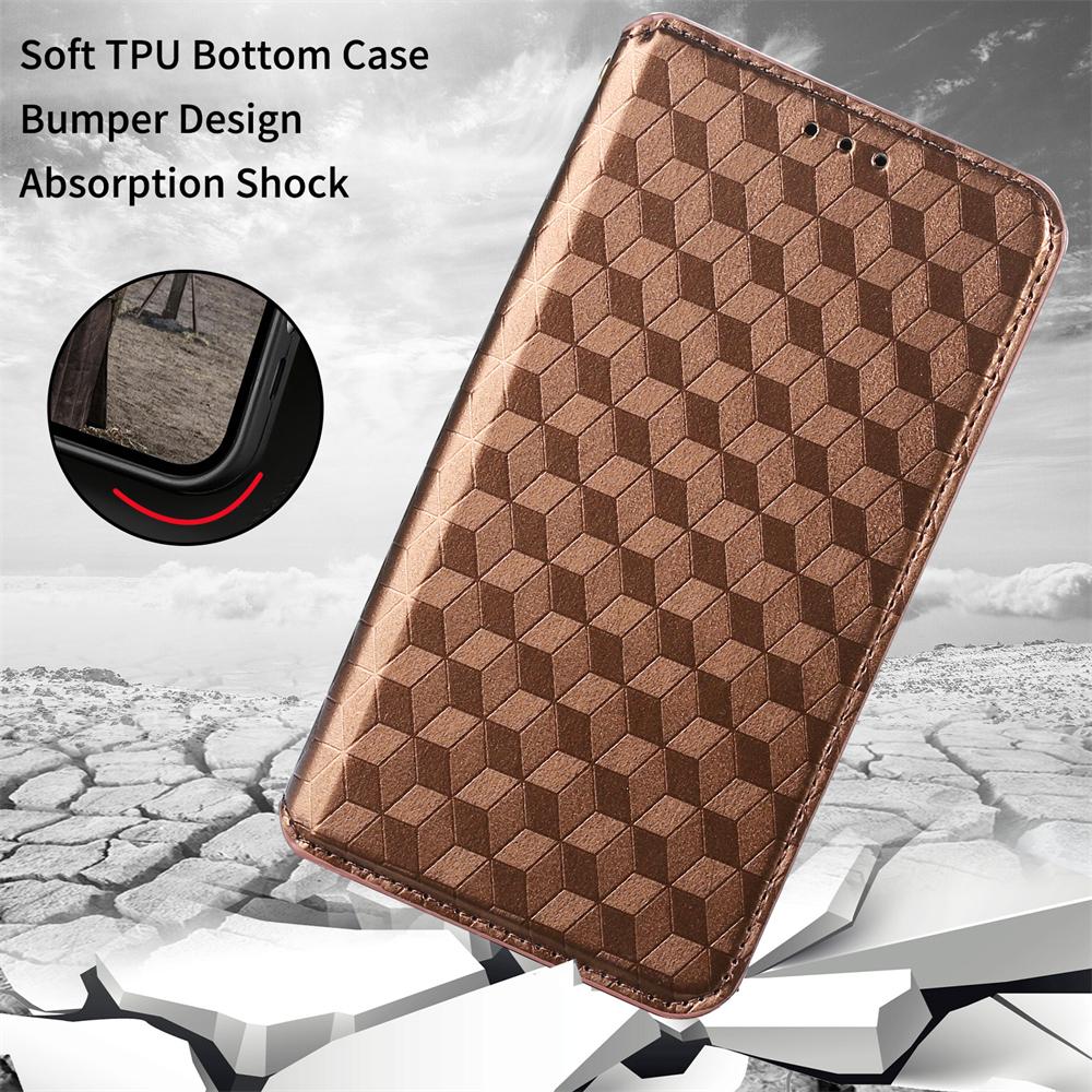 For Oppo Reno7 5G (Global)/Find X5 Lite Foldable Stand Imprinted Rhombus PU Leather Case Magnetic Closure Phone Wallet Cover Brown
For Oppo Reno7 5G (Global)/Find X5 Lite Foldable Stand Imprinted Rhombus PU Leather Case Magnetic Closure Phone Wallet Cover Brown