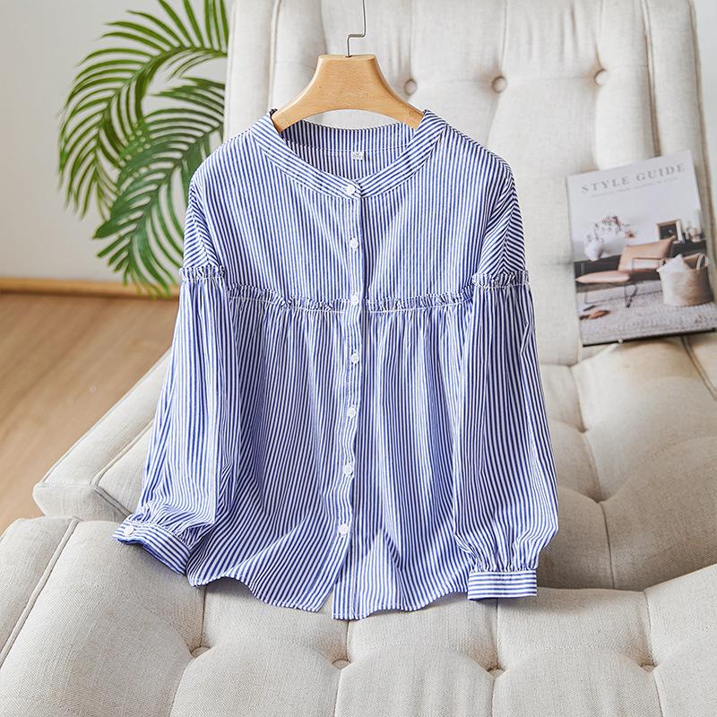 Топ с круглым вырезом Женский Новый Корейская версия Модный Свободный и Тонкий Фестончатый край Рубашка из чистого хлопка M
Топ с круглым вырезом Женский Новый Корейская версия Модный Свободный и Тонкий Фестончатый край Рубашка из чистого хлопка M