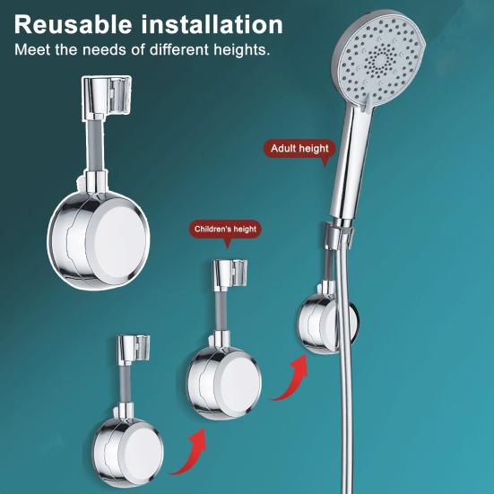 Shower Bracket Holder Adjustable Angle 360 Degree Rotation Heat-Resistant Stainless Steel Swivel Shower Bracket чорний
Shower Bracket Holder Adjustable Angle 360 Degree Rotation Heat-Resistant Stainless Steel Swivel Shower Bracket чорний