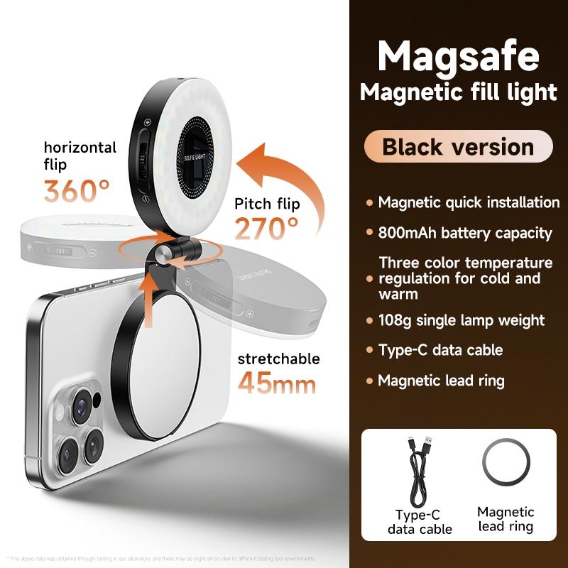 Magsafe Smartphone Handheld Selfie Booster Grip with Bluetooth Remote Shutter Coldshoe for iPhone Android Phone Stabilizer M28 Fill Light
Magsafe Smartphone Handheld Selfie Booster Grip with Bluetooth Remote Shutter Coldshoe for iPhone Android Phone Stabilizer M28 Fill Light