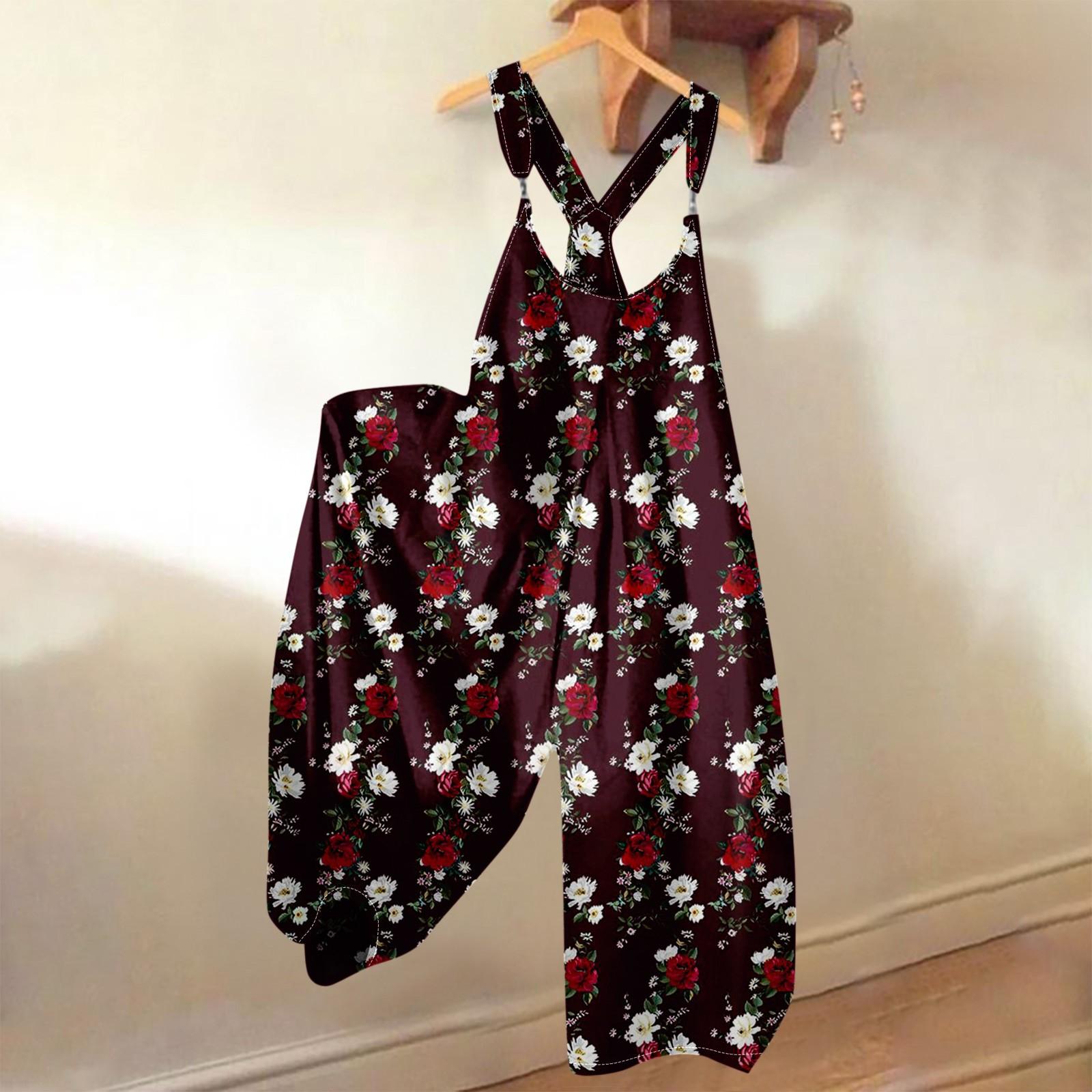 Женский летний комбинезон с цветочным принтом в винтажном стиле (Нерегулируемые ремни) XL
Женский летний комбинезон с цветочным принтом в винтажном стиле (Нерегулируемые ремни) XL