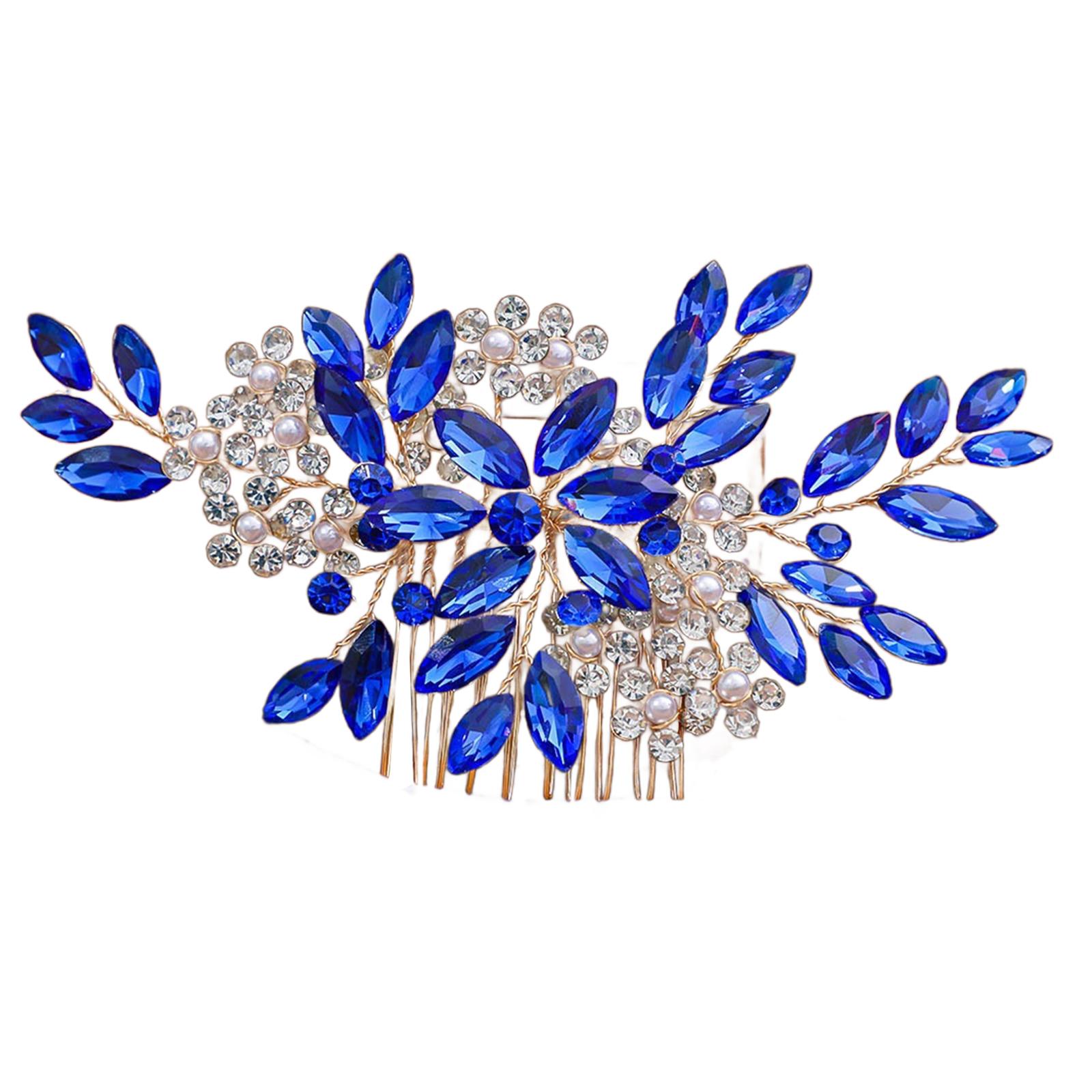 Bridal Hair Clip with Comb Hairpin Hair Accessory with Sparkling Rhinestones and Artificial Pearls for Wedding Ceremony 3
Bridal Hair Clip with Comb Hairpin Hair Accessory with Sparkling Rhinestones and Artificial Pearls for Wedding Ceremony 3