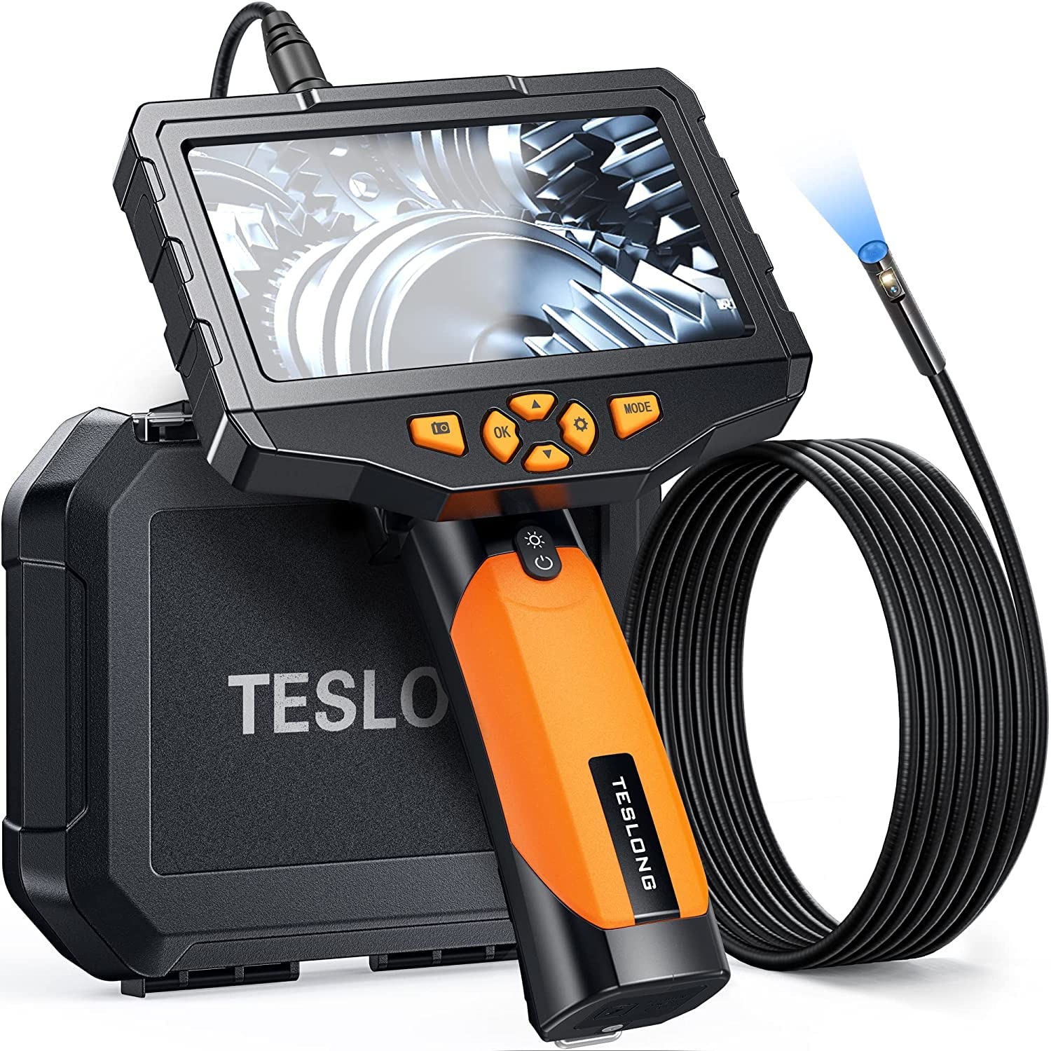 Teslong Fiberscope Industrial Endoscope Dual IPS LCD 1080P Megapixel Inspection IP67 32G SD HD Digital Endoscope with LED Light and Inspection
Teslong Fiberscope Industrial Endoscope Dual IPS LCD 1080P Megapixel Inspection IP67 32G SD HD Digital Endoscope with LED Light and Inspection