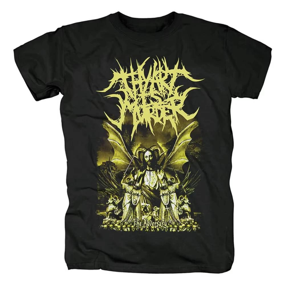 Murder Tops High Quality Brand Men T-shirt Streetwear Men s T-Shirt Short Sleeve Cotton Tees Metal Rock Band Thy Art Is S
Murder Tops High Quality Brand Men T-shirt Streetwear Men s T-Shirt Short Sleeve Cotton Tees Metal Rock Band Thy Art Is S