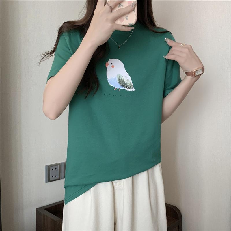 Japanese sweet rabbit print white cotton short-sleeved t-shirt women s loose summer thin student half-sleeved top tide S
Japanese sweet rabbit print white cotton short-sleeved t-shirt women s loose summer thin student half-sleeved top tide S
