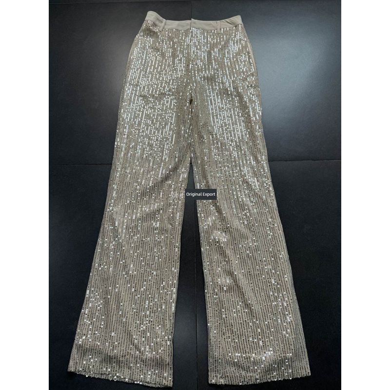 Export Single Lelis Pure Original High Waist Sequin Pants Fashionable Queuing Music Festival Plaid Straight-Leg Pants Pants Apricot Sequin pants L
Export Single Lelis Pure Original High Waist Sequin Pants Fashionable Queuing Music Festival Plaid Straight-Leg Pants Pants Apricot Sequin pants L