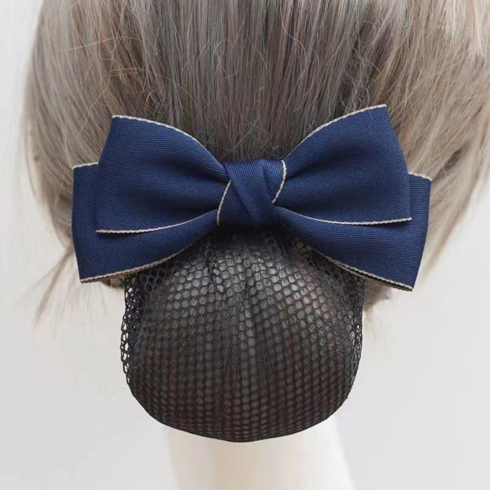 Korean Style Bun Snood Headwear Hair Net Cover Sweet Bowknot Spring Clip Office Gold&Blue-Style A
Korean Style Bun Snood Headwear Hair Net Cover Sweet Bowknot Spring Clip Office Gold&Blue-Style A