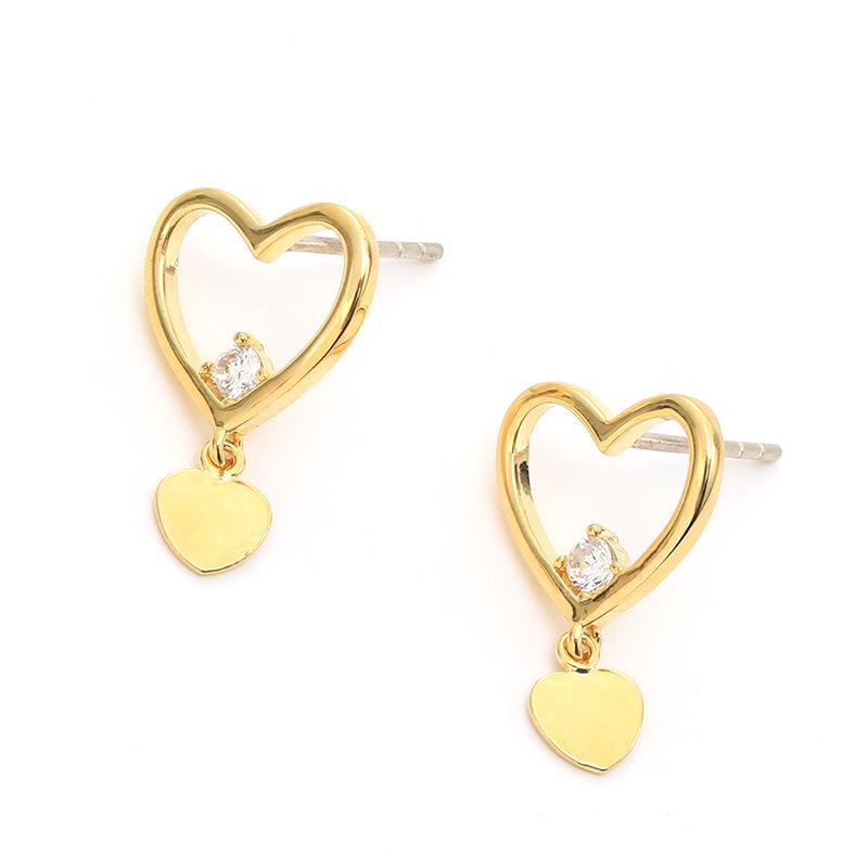 925 Sterling Silver Minimalist Heart Stud and Dangle Earrings for Women - Exquisite Ear Jewelry
925 Sterling Silver Minimalist Heart Stud and Dangle Earrings for Women - Exquisite Ear Jewelry