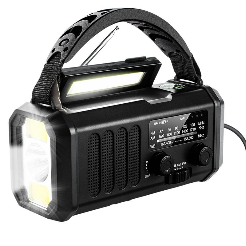 Emergency Generator Radio Hand-Cranked Solar Radio 20000Mah Radio FM/AM/WB Hand Crank Radio Flashlight Green чорний
Emergency Generator Radio Hand-Cranked Solar Radio 20000Mah Radio FM/AM/WB Hand Crank Radio Flashlight Green чорний