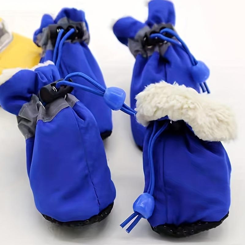 4PCS/Set Fleece Lining Puppy Waterproof Breathable Drawstring Design Cute Pet Shoes Winter Outings Multiple Colors M синій
4PCS/Set Fleece Lining Puppy Waterproof Breathable Drawstring Design Cute Pet Shoes Winter Outings Multiple Colors M синій