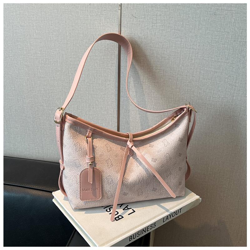 Нишевая сумка женская большой вместимости новая летняя универсальная повседневная на плечо через плечо сумка-мессенджер для поездок на работу сумка-пельмень розовый