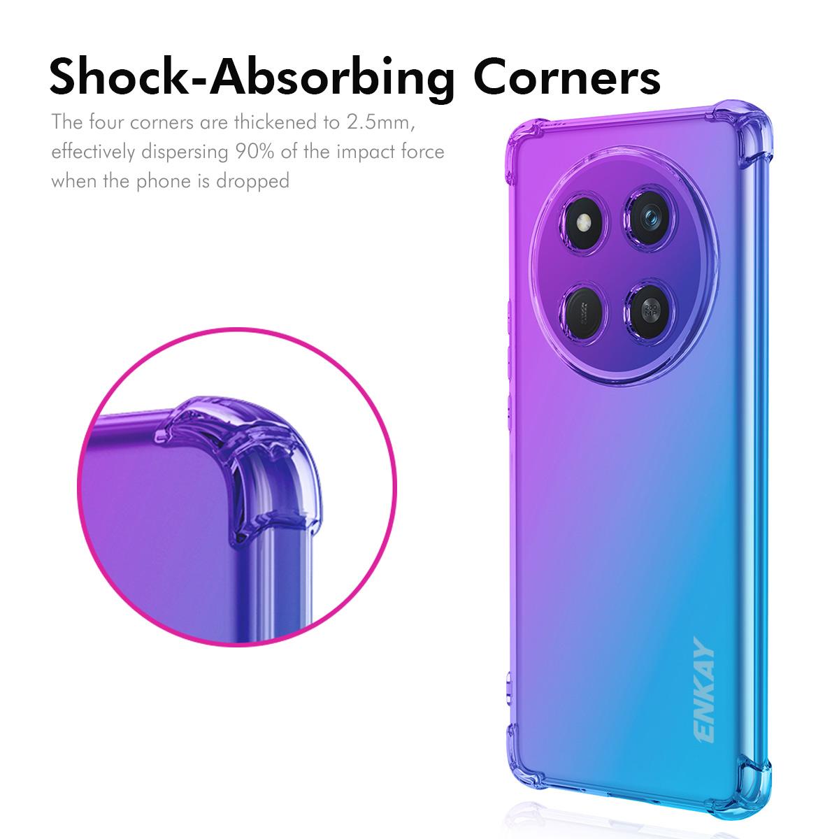For Honor X9c 5G/Honor Magic7 Lite 5G/Honor X60 Pro 5G TPU Case ENKAY Thickened Four Corner Drop-proof Phone Back Cover Blue/Pink
For Honor X9c 5G/Honor Magic7 Lite 5G/Honor X60 Pro 5G TPU Case ENKAY Thickened Four Corner Drop-proof Phone Back Cover Blue/Pink