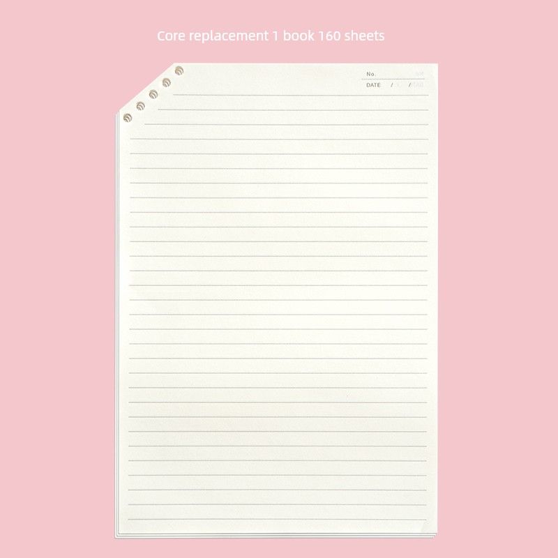 Grade Three Class Two Luckyday Bevel Pp Loose Spiral Notebook Removable Non-Stick Notebook Good-looking Notepad Core replacement 1
Grade Three Class Two Luckyday Bevel Pp Loose Spiral Notebook Removable Non-Stick Notebook Good-looking Notepad Core replacement 1